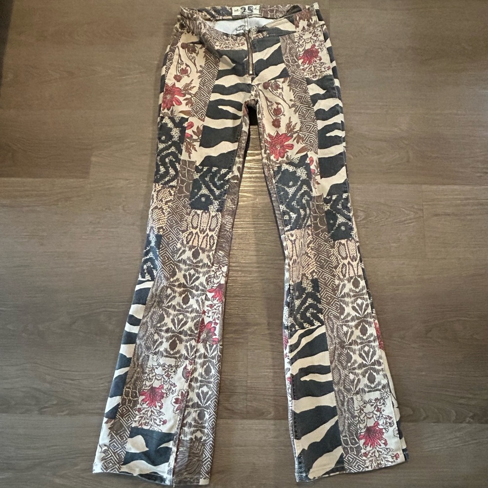 We The Free - Jett Low Rise Printed Flare Pants